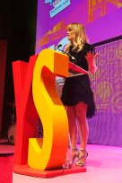 FOR SUNDAY MAIL Edith Bowman on stage. Young Scot Awards 2015, Usher Hall, Edinburgh.. FEE PAYABLE FOR ALL INTERNET USE All money payable:- Mark Anderson Flat 2/2 Glasgow G41 3HG